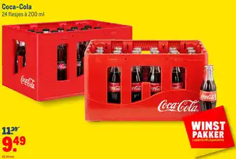 Makro Coca-Cola 24 flesjes à 200 ml aanbieding