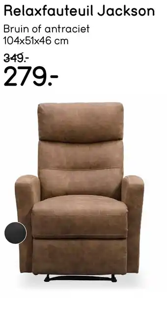 Leen Bakker Relaxfauteuil Jackson aanbieding