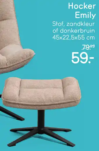 Leen Bakker Hocker Emily aanbieding