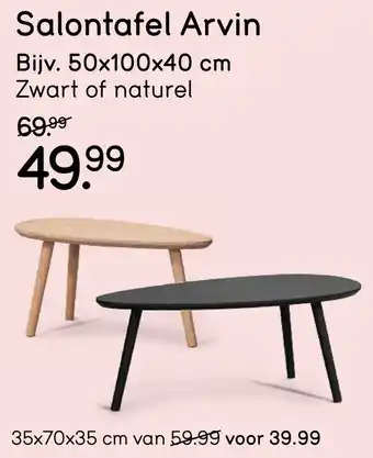 Leen Bakker Salontafel Arvin aanbieding