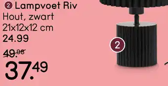 Leen Bakker Lampvoet Riv aanbieding