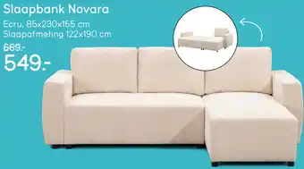 Leen Bakker Slaapbank Novara aanbieding