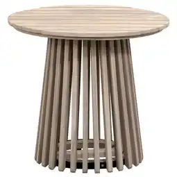 Leen Bakker Bijzettafel Saône - acacia/greywash - 45xØ50 cm aanbieding