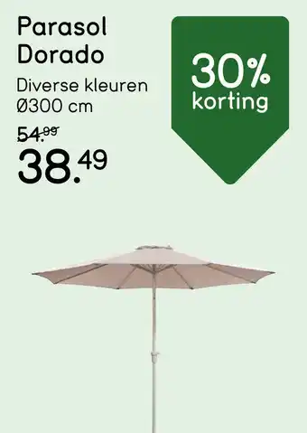 Leen Bakker Parasol Dorado aanbieding