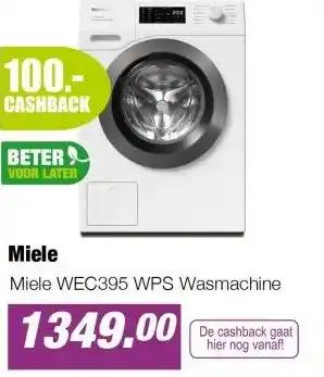 EP Miele WEC395 WPS Wasmachine aanbieding