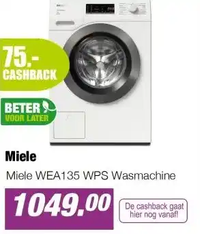 EP Miele WEA135 WPS Wasmachine aanbieding