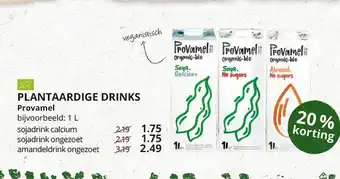 Natuurwinkel Plantaardiger drinks provamel 20% Korting 1 l aanbieding