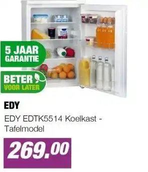 EP EDY EDTK5514 Koelkast - Tafelmodel aanbieding