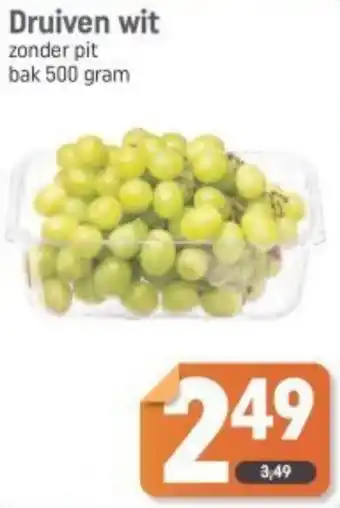 Dagwinkel Druiven wit aanbieding