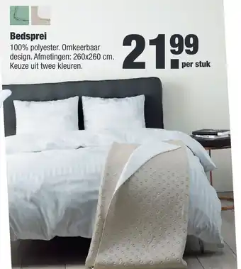 ALDI Bedsprei 260x260 cm aanbieding