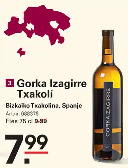 De Kweker Gorka Izagirre Txakolà aanbieding