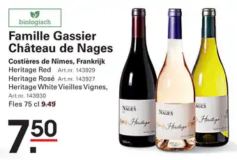De Kweker Famille Gassier Château de Nages aanbieding