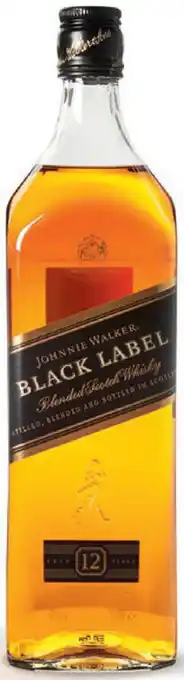 De Kweker Johnnie Walker Blended Scotch Whisky Black Label aanbieding