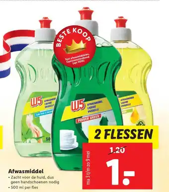 Lidl Afwasmiddel 500 ml aanbieding