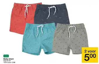 Zeeman Baby short Maat 68-86 aanbieding