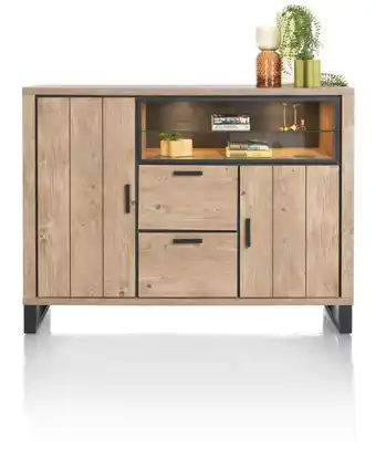 Henders & Hazel Pavarotti, Dressette 160 Cm - 2-Deuren + 2-Laden + 2-Niches (+ LED) aanbieding