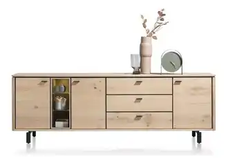 Henders & Hazel Livada, Dressoir 240 Cm - 3-Deuren + 3-Laden + 3-Niches - Natural aanbieding