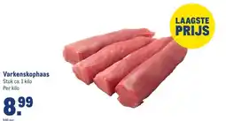 Makro Varkenskophaas aanbieding