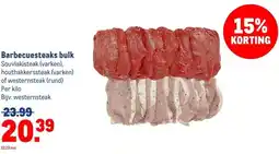 Makro Barbecuesteaks bulk aanbieding
