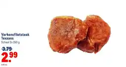 Makro Varkensfiletsteak Texaans aanbieding