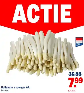 Makro Hollandse asperges AA aanbieding