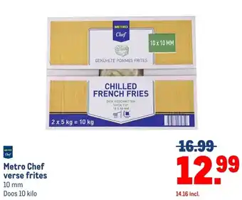 Makro Metro Chef verse frites aanbieding