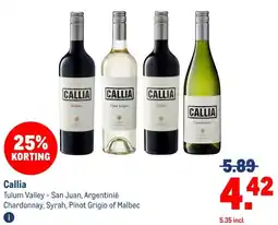 Makro Callia aanbieding
