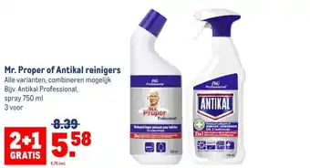 Makro Mr. Proper of Antikal reinigers aanbieding