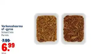 Makro Varkensshoarma of-gyros aanbieding
