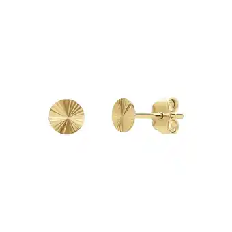 Lucardi 14 karaat geelgouden oorbellen rondjes aanbieding