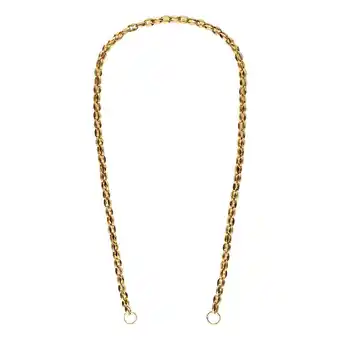 Lucardi Stalen goldplated bedel ketting marina aanbieding