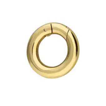 Lucardi Stalen goldplated bedel sluiting rond 12mm aanbieding