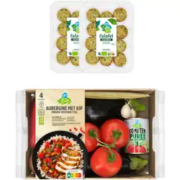 Albert Heijn AH Biologisch Aubergine met Falafel Verspakket aanbieding
