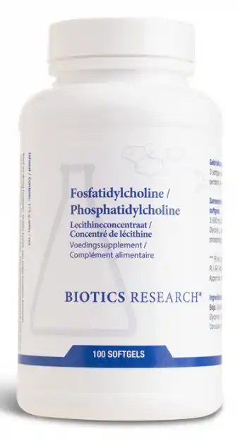 De Online Drogist Biotics Fosfatidylcholine Softgels 100CP aanbieding