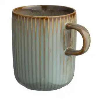Leen Bakker Mok met oor Camille - groen - 400 ml - Leen Bakker aanbieding