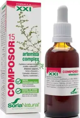De Online Drogist Soria Natural Soria Composor 15 Artemisa XXI Complex 50ML aanbieding