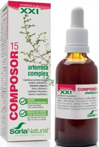 De Online Drogist Soria Natural Soria Composor 15 Artemisa XXI Complex 50ML aanbieding