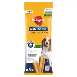 Pets Place Pedigree Dentastix Medium Single 5-Pack - Hondensnacks - 128 g 5 stuks aanbieding