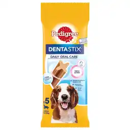 Pets Place Pedigree Dentastix Medium Single 5-Pack - Hondensnacks - 128 g 5 stuks aanbieding