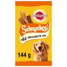 Pets Place Pedigree Schmackos - Hondensnacks - Gevogelte 144 g aanbieding