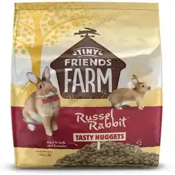 Pets Place Tiny Friends Farm Russel Rabbit Tasty Nuggets - Konijnenvoer - 1.5 kg aanbieding