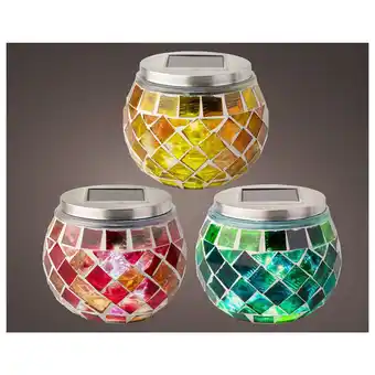 Pets Place Lumineo Solar Lamp Mozaiek - Tafellamp - Ø10 cm Assorti aanbieding