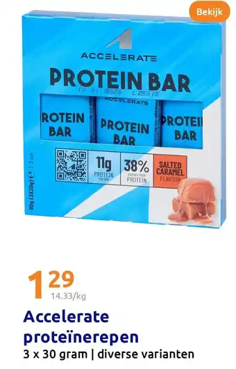 Action Accelerate proteïnerepen aanbieding