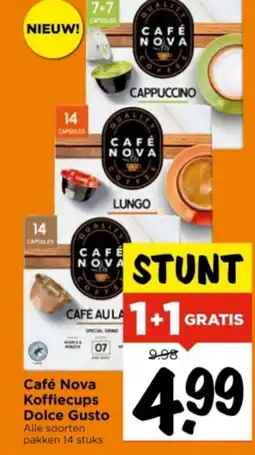 Vomar Voordeelmarkt Café Nova Koffiecups Dolce Gusto aanbieding
