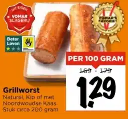 Vomar Voordeelmarkt Grillworst aanbieding