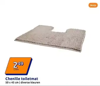 Action Chenille toiletmat aanbieding