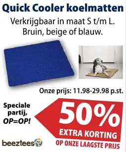 Huisdier Voordeelshop Quick Cooler koelmatten aanbieding