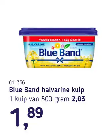 Van Hoeckel Blue Band halvarine kuip aanbieding