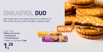 Van Hoeckel G'Woon biscuit duo aanbieding