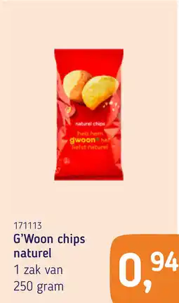 Van Hoeckel G'Woon chips naturel aanbieding